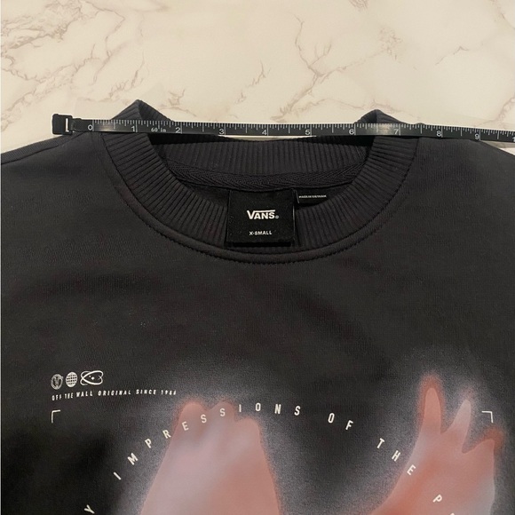 VANS CREW NECK SWEATER - DOVE BLOUSSANT XS NWT - Picture 9 of 11